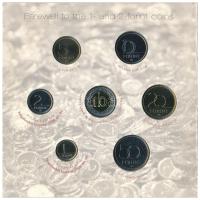 2008. 1Ft-100Ft (7xklf) "Búcsú az egy- és kétforintostól" forgalmi sor szettben T:BU Adamo...