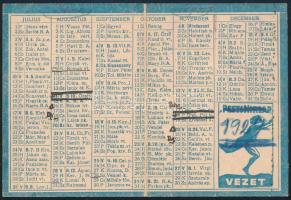 1927 A Pesti Hírlap naptára, hajtott, ceruzás firkákkal
