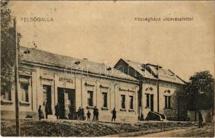 1921 Felsőgalla (Tatabánya), Községháza, utca