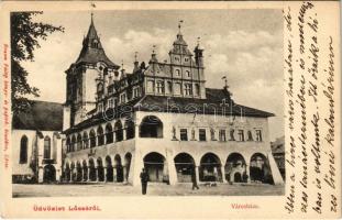 1906 Lőcse, Levoca; Városháza. Braun Fülöp kiadása / town hall (EK)