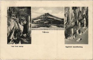 1928 Torna, Abaúj-Torna, Turnau, Turna nad Bodvou; várrom, Aggteleki cseppkőbarlang, Vass Imre oszlop / castle ruins, stalactite cave (EK)