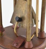 Szállodai BÁR csengő, réz fa, kopásokkal, m: 20 cm