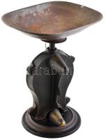 Antik Salter's öntöttvas mérleg, minimális rozsdanyomokkal, kopásokkal, jelzett, m: 31 cm