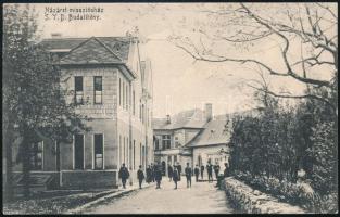 cca 1910 Budapest XXII. Budatétény Misszióházat ábrázoló képeslap a rektor aláírásával