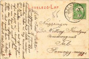 Újszentanna, Új-Szt.-Anna, Szentanna, Santana; Szentháromság szobor. W.L. 2934. / Trinity statue (fl...