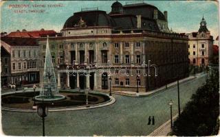 1908 Pozsony, Pressburg, Bratislava; Városi színház / Städt. Theater / theatre (EB)