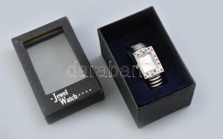 Jewel watch kvarc női karóra, eredeti dobozában, fém szíjjal. 20x33 mm