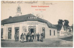 1914 Érmihályfalva, Valea lui Mihai; Koch Géza lőpor és lőszerek eladási üzlete és saját kiadása / shop (EK) + "ÉRMIHÁLYFALVA P.U."