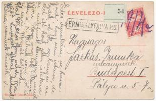 1914 Érmihályfalva, Valea lui Mihai; Koch Géza lőpor és lőszerek eladási üzlete és saját kiadása / s...