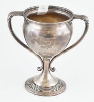 1909 Ezüst (Ag) serleg, díj jelzett sterling ezüst 31 cm 377 g