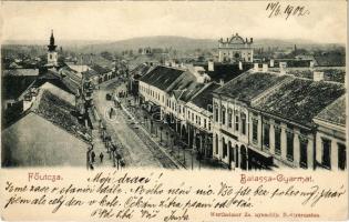1902 Balassagyarmat, Fő utca, Izraelita templom, zsinagóga. Wertheimer Zs. kiadása (EK)