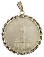 Német Harmadik Birodalom 1935A 5M Ag "Náci hatalom első évfordulója" medál foglalatban T:2...