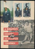 cca 1974 A Budapesti Honvéd az olimpiák tükrében. Képes kiadvány. 16p.
