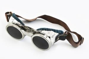 Retró hegesztő szemüveg, jelzett (VKTSz), 14 cm