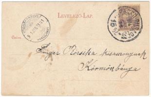 1901 Kolozsvár, Cluj; Lakatos József Koronás Áruháza és üzlete / shop + "BRASSÓ-BUDAPEST 16. SZ...