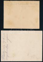1918 Ivanov tábornok kastélya + Proskurov, 2 db fotó, hátoldalon feliratozva, 7×9 és 7,5×10,5 cm