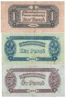 1944. 1P-100P "A Vörös Hadsereg Parancsnoksága" (7xklf) T:III közte szép papír Adamo P48