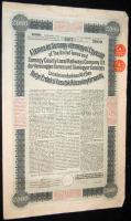 1913. "Temes és Somogy vármegyei HÉV RT." részvényei 400K-ról, ill. 2000K-ról, szelvényekkel