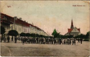 1912 Igló, Zipser Neudorf, Spisská Nová Ves; Deák Ferenc sor. Barna Árpád kiadása / street (EB)