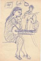 Endrő Margit (1899-1986) keramikus, szobrász teljes rajz hagyatéka. Összesen 1000 db rajz dossziékba...