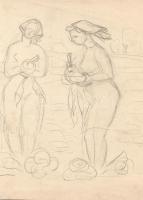 Endrő Margit (1899-1986) keramikus, szobrász teljes rajz hagyatéka. Összesen 1000 db rajz dossziékba...