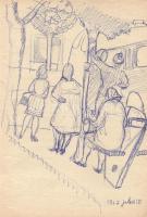 Endrő Margit (1899-1986) keramikus, szobrász teljes rajz hagyatéka. Összesen 1000 db rajz dossziékba...