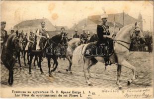 1906 I. Péter szerb király koronázási ünnepsége 1904. / Les Fetes du curonnement du roi Pierre I / Coronation ceremony of Peter I of Serbia (EK)