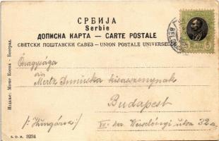 1906 I. Péter szerb király koronázási ünnepsége 1904. / Les Fetes du curonnement du roi Pierre I / C...