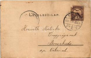 1901 Brassó, Kronstadt, Brasov; Bolonya, utca, Bede Antal üzlete. Julius Müller kiadása / Blumeanu /...