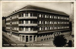 1932 Maribor, Marburg; Palaca okorznega urada za zavarovanje delavcev / street view, office (EK)