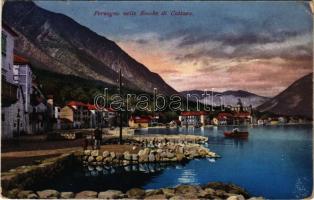 1916 Prcanj, Perzagno; Bocche di Cattaro / Bay of Kotor + K.u.K. Kraftwagen Kolonne Klosterneuburg No. 23. (EK)