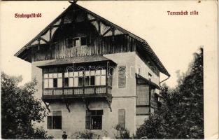 Stubnyafürdő, Túróchévíz, Stubnianske Teplice, Turcianske Teplice; Tomaschek villa
