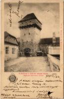 1900 Kolozsvár, Cluj; Hídkapu külvárosi oldala a XIX. század elején. Kováts P. fiai 85. / gate in the 19th century (EK)