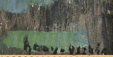 Nagy Oszkár jelzéssel: Olvasó hölgy. Olaj, karton. Dekoratív fakeretben. 23,5x29,5 cm