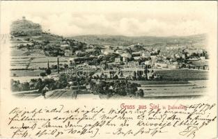 1898 (Vorläufer) Sinj, Signo; Gruss aus Sinj in Dalmatien