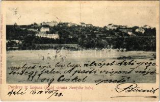 1910 Lopar, Loparo (Rab, Arbe); Pozdrav iz Lopara (Rab) strana Senjske buke. Fotogr. Luigi Mioni. Dep. Petar Piculijan (fa)