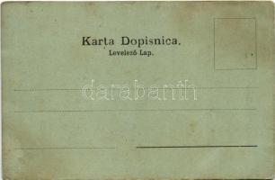 Zagreb, Zágráb; general view with funicular line (EK)