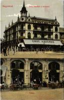 1912 Nagyvárad, Oradea; Emke kávéház és terasz, Adriai biztosító társulat. Benkő Artur kiadása / cafe and terrace, insurance company (r)