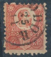1871 Réznyomat 5kr (M)ODOR bélyegzéssel