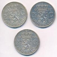 Hollandia 1959. 2 1/2G Ag "Julianna" + 1960. 2 1/2G Ag "Julianna" (2x) T:1-,2 pa...