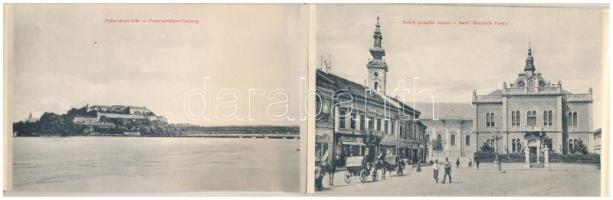 Újvidék, Neusatz, Novi Sad; kihajtható 10 lapos füzet. Marijansky és Hohlfeld kiadása / folding book...