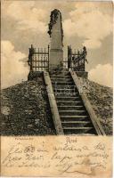 1900 Arad, Vértanú szobor / martyrs monument (kis szakadás / small tear)