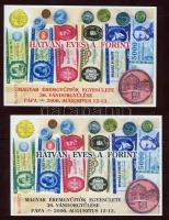 2006. "MÉE Elnöksége - 60 éves a forint" sorszámozott emlékív pár T:I