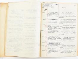 1967 Öveges professzor Öveges József (1895-1979) kézirata. Az általa írt televíziós műsor, a Kísérle...