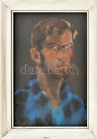 Ajtay Eduard jelzéssel: Portré. Pasztell, papír. Üvegezett fakeretben. 38x25 cm