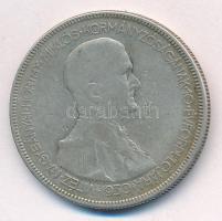 1930. 5P Ag "Horthy jobbra" T:3 patina Adamo P8