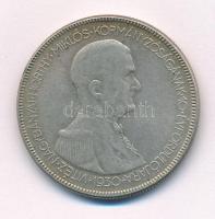 1930. 5P Ag Horthy jobbra T:2- patina Adamo P8