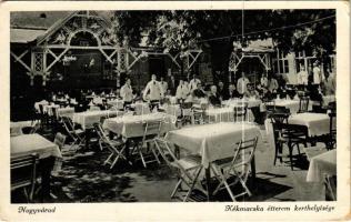 1942 Nagyvárad, Oradea; Kékmacska étterem kerthelyisége / restaurant garden (EK)