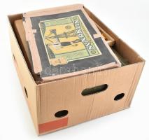 Egy banános doboznyi régi Märklin és Stabil fém építőjáték (benne készletek, eredeti dobozok, vegyes alkatrészek). Tartalmas tétel, sok darabbal. CSAK SZEMÉLYES ÁTVÉTEL! / Large box of vintage Märklin and Stabil metal constructional toys (sets, original boxes, miscellaneous parts). PERSONAL COLLECTION ONLY!