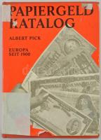 Albert Pick: Papiergeld Katalog, Europa seit 1900 (Európai Papírpénz katalógus 1900-tól) Ernst Battenberg Verlag, München, 1970. Használt, jó állapotban, a védőborító szakadt, viseltes.